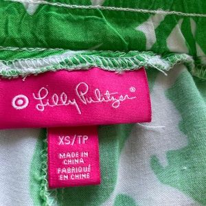 Lilly Pulitzer pants. Green & white